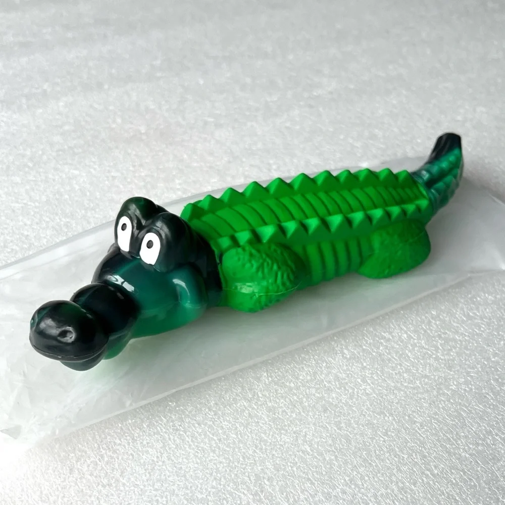 NEW Green and Black Crocodile Dog Toy for Heavy Chewers – Healthy Chew
